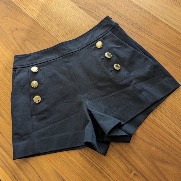 Derek Lam Pants - Derek Lam IO Crosby Navy Shorts